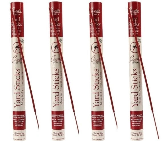 Scent Shop 90910 15-Pack Skeeter Screen Incense Mosquito Deterrent Yard Stick - Quantity of 4