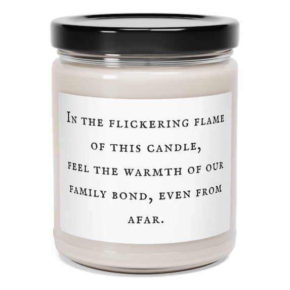 Scent Soy Candle, 9oz, Unique Gift idea, In the flickering flame of this..
