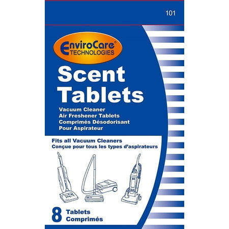 EnviroCare Vacuum Cleaner Scent Tablets – Fresh Odor Control Tabs for Vacuum Bags & Dust Cups – 8 Count Pack