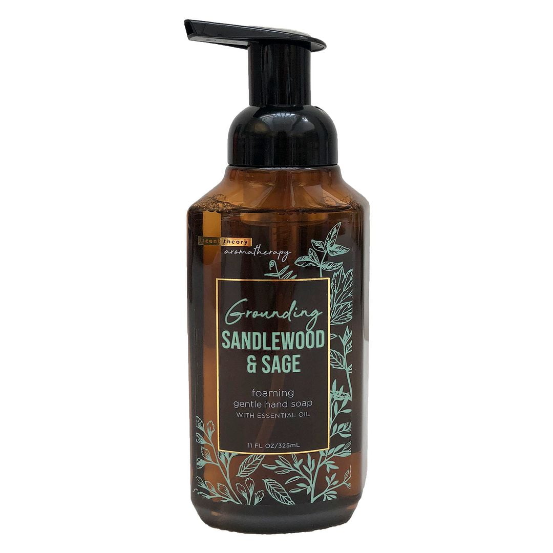 Scent Theory Aromatherapy Foaming Hand Soap, Grounding Sandalwood and Sage,  11 fl oz 