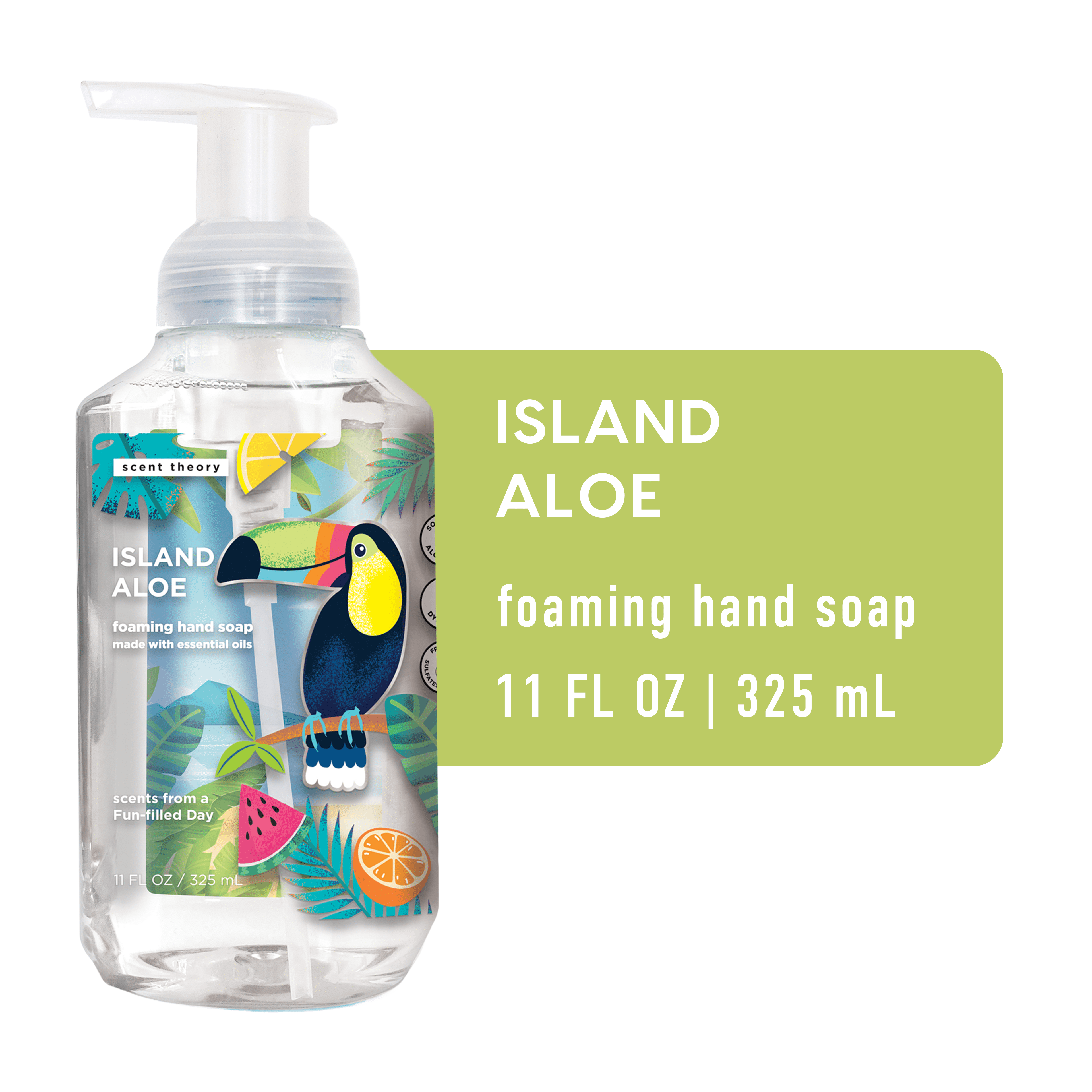 Scent Theory Foaming Hand Soap, Island Aloe, 11 fl oz