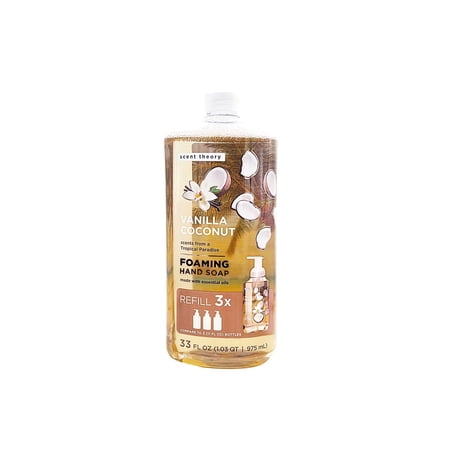 Scent Theory Foaming Hand Soap Refill, Vanilla, 33 fl oz Refill