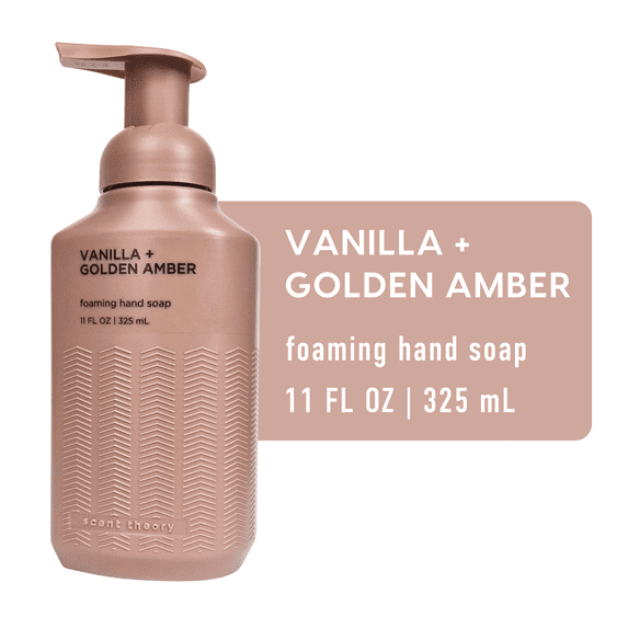 Scent Theory Foaming Hand Soap, Vanilla + Golden Amber, 11 fl oz