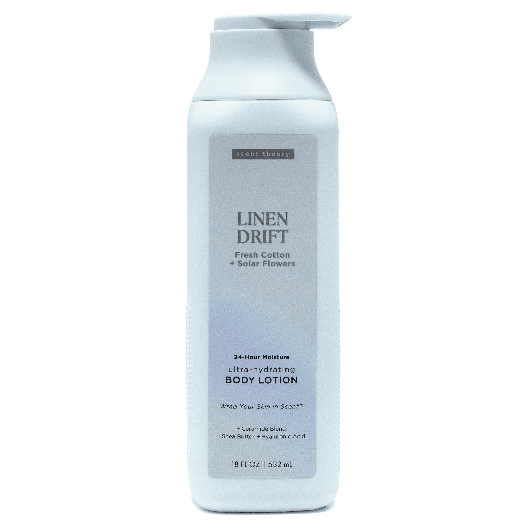 Scent Theory Body Lotion with Shea Butter, All Skin Types, Linen Drift, 18 oz