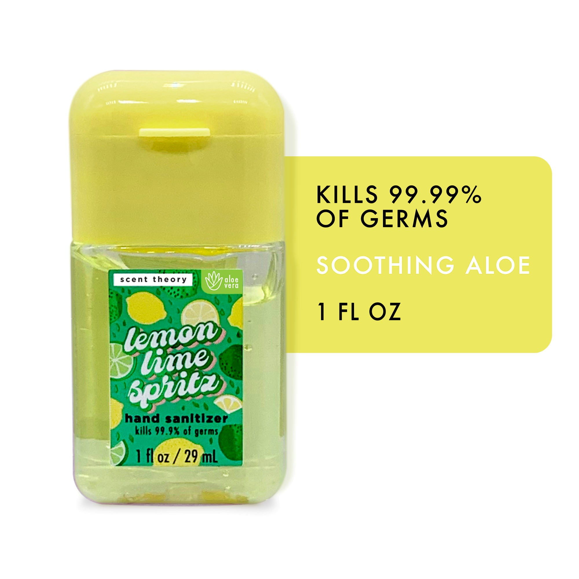 Scent Theory Hand Sanitizer Gel, Lemon Lime Spritz, 1 fl oz