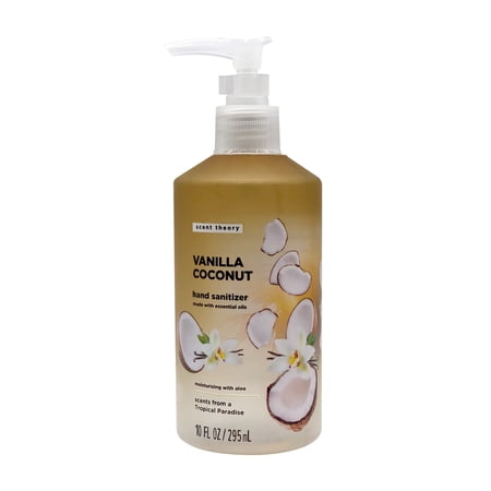 Scent Theory Hand Sanitizer Gel, Vanilla Coconut Antibacterial Gel, 10 fl oz