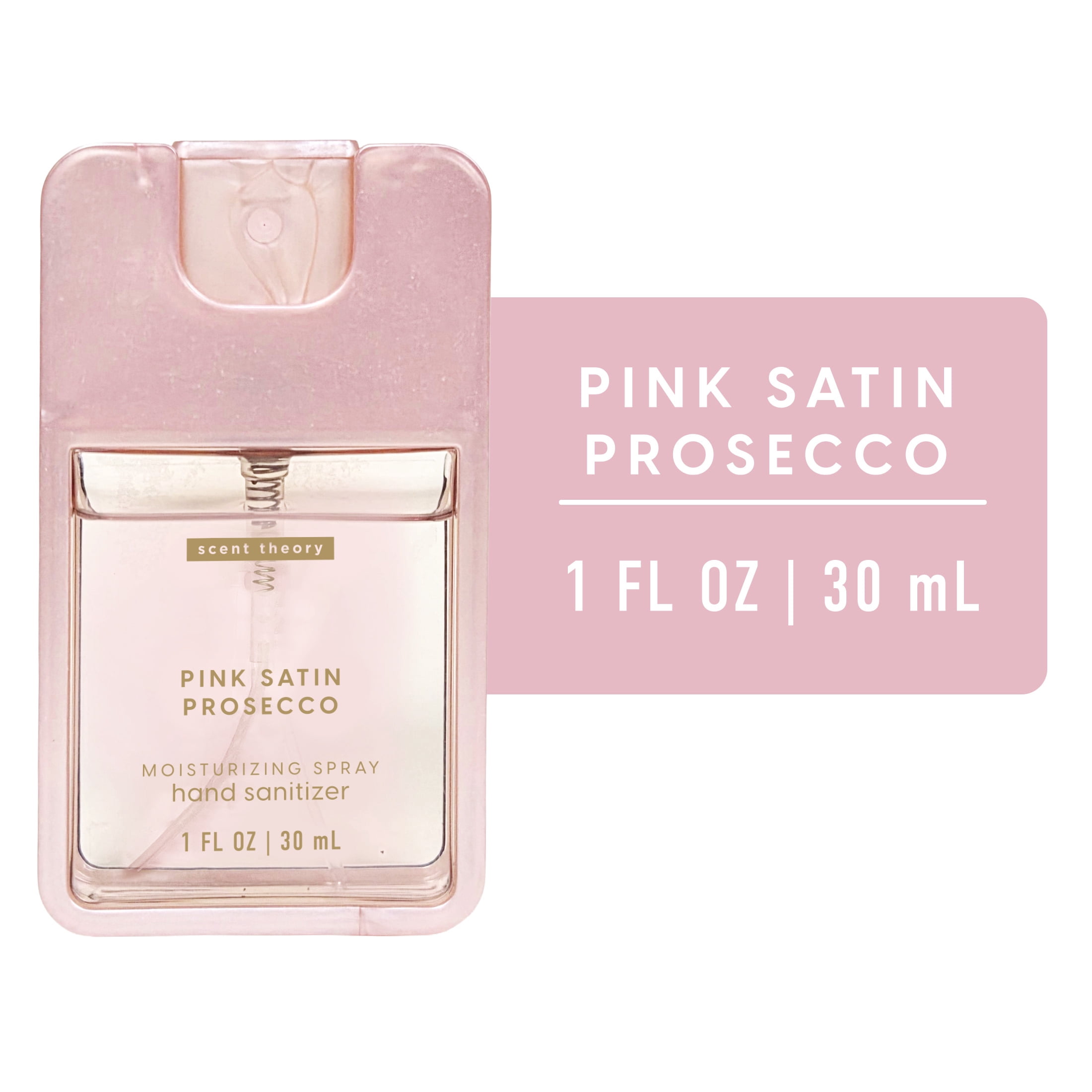 Scent Theory Hand Sanitizer Spray, Pink Satin Prosecco, 1 fl oz