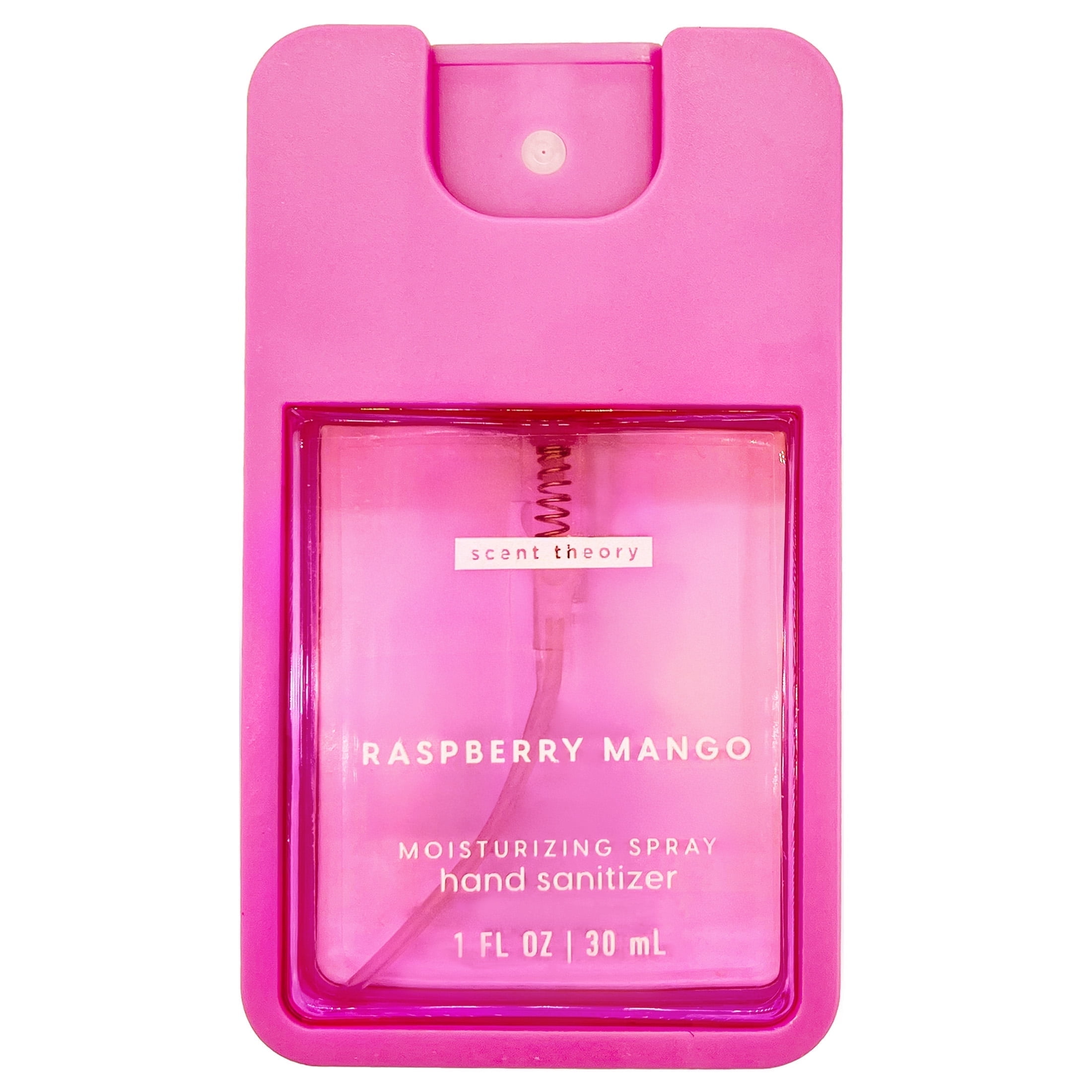 Scent Theory Hand Sanitizer Spray, Raspberry Mango, 1 fl oz (2 Pack)