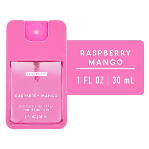 Scent Theory Hand Sanitizer Spray, Raspberry Mango, 1 fl oz