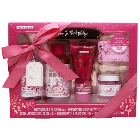 Scent Theory Holiday Home for the Holidays Gift Set, Snow-Kissed Berries, 5 Piece