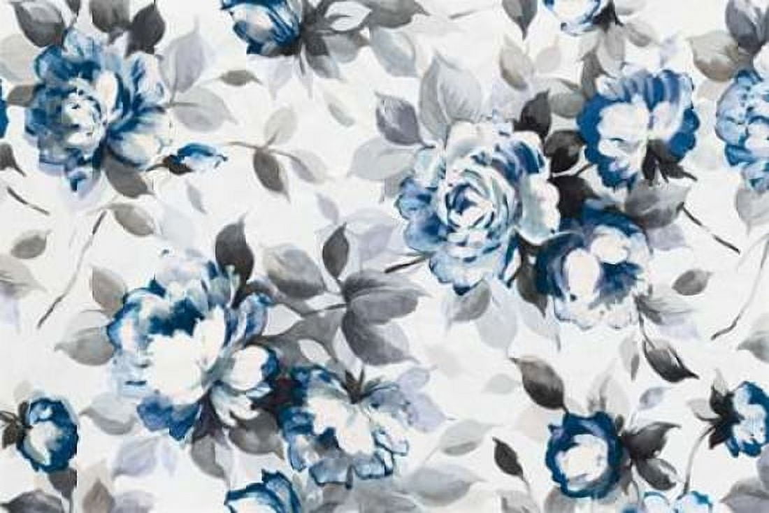 Scent of Roses Indigo Canvas Art - Wild Apple Portfolio (24 x 36)