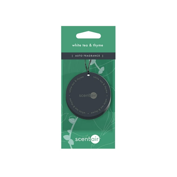 ScentAir Auto & Room Fragrance Puck with 30 Day Lasting Scent, White Tea & Thyme, 3 Count