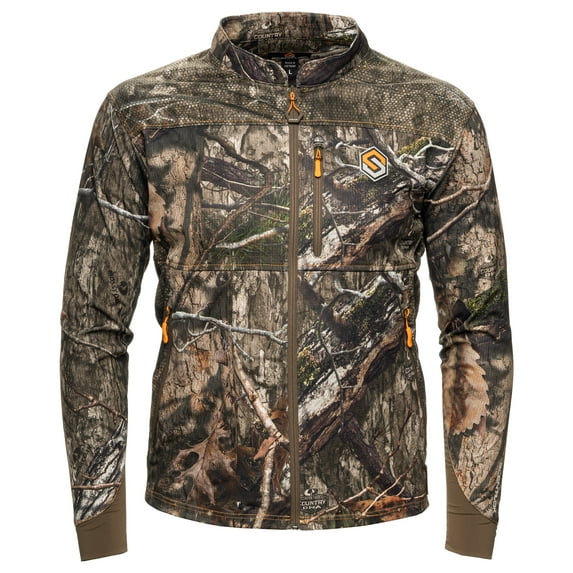 ScentLok Camo Hunting Jacket for Men - Savanna Aero Crosshair Lightweight Gear (Mossy Oak Country DNA, Small)