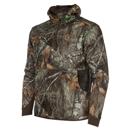 ScentLok Savanna Aero Raid Lightweight Odor Control Camo Hunting Hoodie for Men (Realtree Edge, Large)