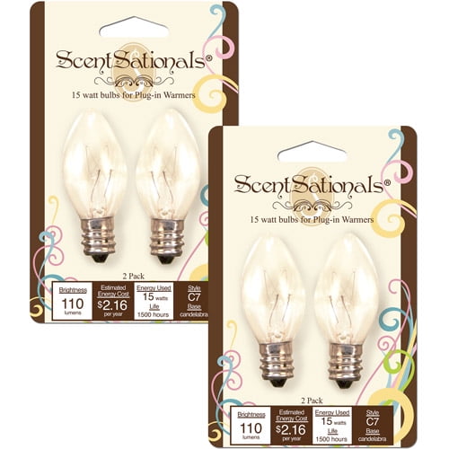 ScentSationals 15W Light Bulbs, 2pk