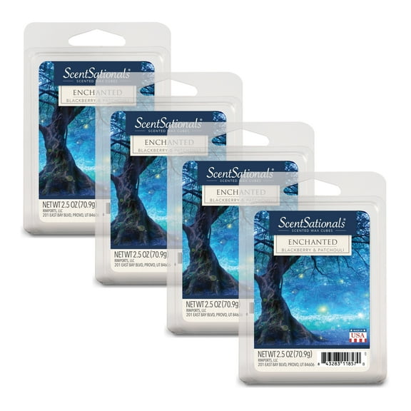 ScentSationals 2.5 oz Enchanted Scented Wax Melts, 4-Pack