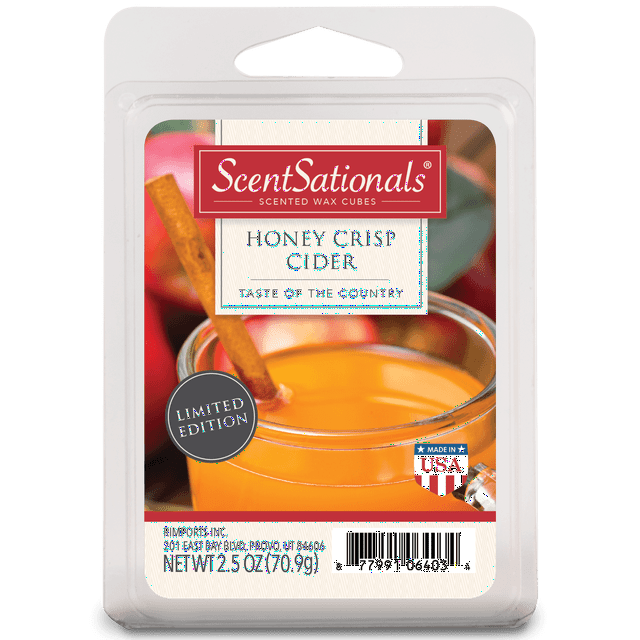 ScentSationals 2.5 oz Honey Crisp Cider Wax Melts