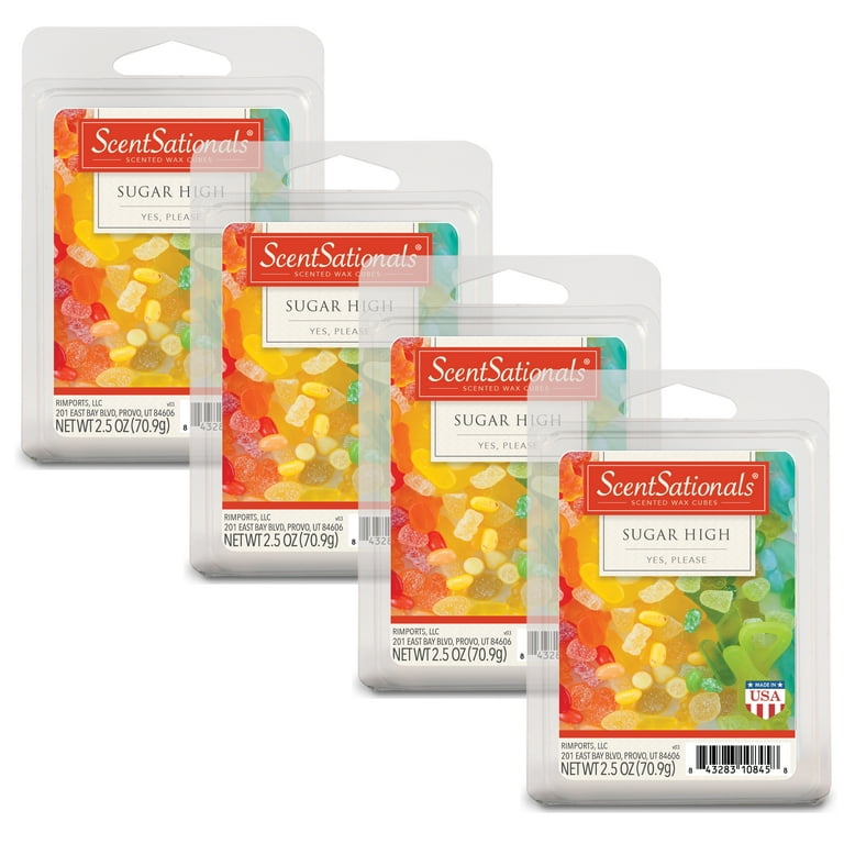 Scentsationals 2.5 oz Sugar High Scented Wax Melts, 4-Pack