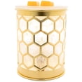 thumbnail image 1 of Scentsationals Wax Melt Warmer, Wax Warmer for Scented Wax Melts - Modern Collection Honeycomb Capiz - Candle Wax Melter for Fragrance Cubes and Tarts, 1 of 5
