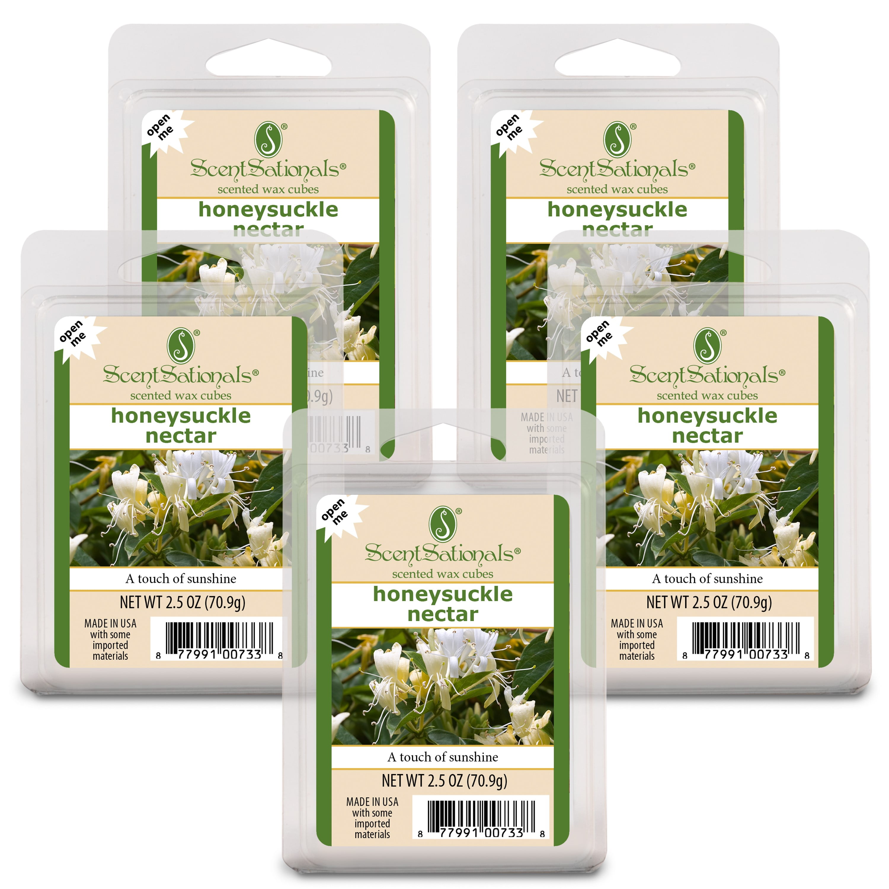 ScentSationals Honeysuckle Nectar Wax Melts, 5Pack