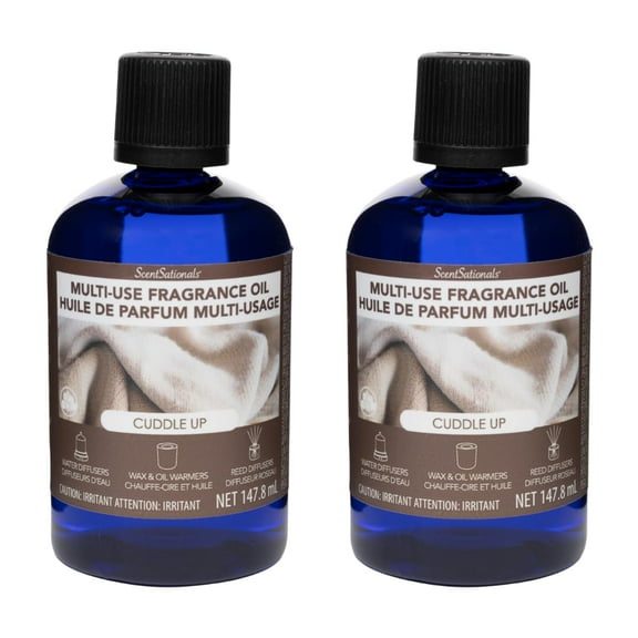 ScentSationals Multi-Use Essential Oils Refill for Diffusers - Home Fragrance Oil for Diffuser, Set of 2 Aromatherapy Oils - 147.8 ml Each, Cuddle Up