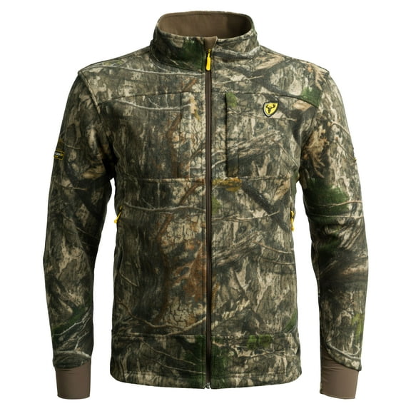 Scentblocker Adrenaline Camo Zip-Up Jacket for Men (Mossy Oak Country DNA, Large)