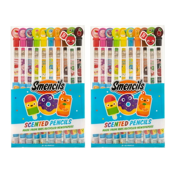 Scentco Graphite Smencil 10-Packs of HB #2 Scented Pencils (2 Set Bundle)