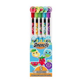 Smencils - Patented Gourmet Scented Graphite HB #2 Pencils Made from Recycled Newspapers, 5 Count, Gifts for Kids, School Supplies
