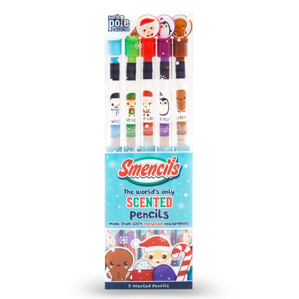 Scentco Holiday Smencils 5-Pack of HB #2 Scented Pencils 