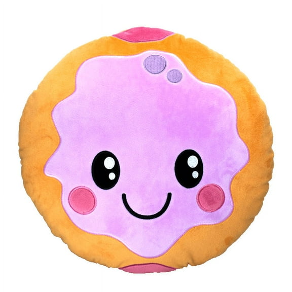 Scentco Smillows - Gourmet Scented Stuffed Plush Pillows (Jelly Donut) - Accent, Throw, Decorative, Fun Pillows - Kids Room Decor, Gift for Kids