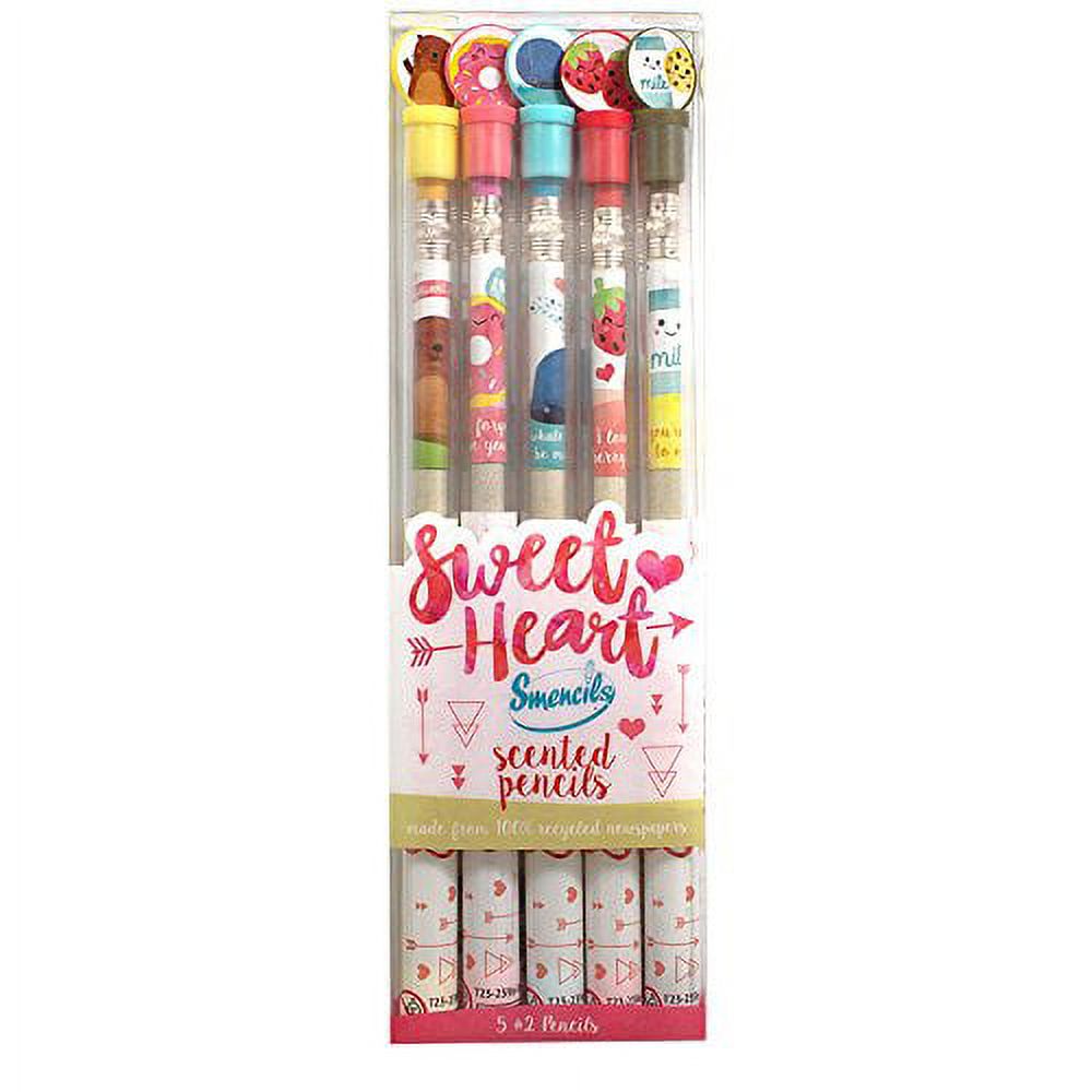 Scentco Sweetheart Smencils 5-Pack of HB #2 Valentine's Scented