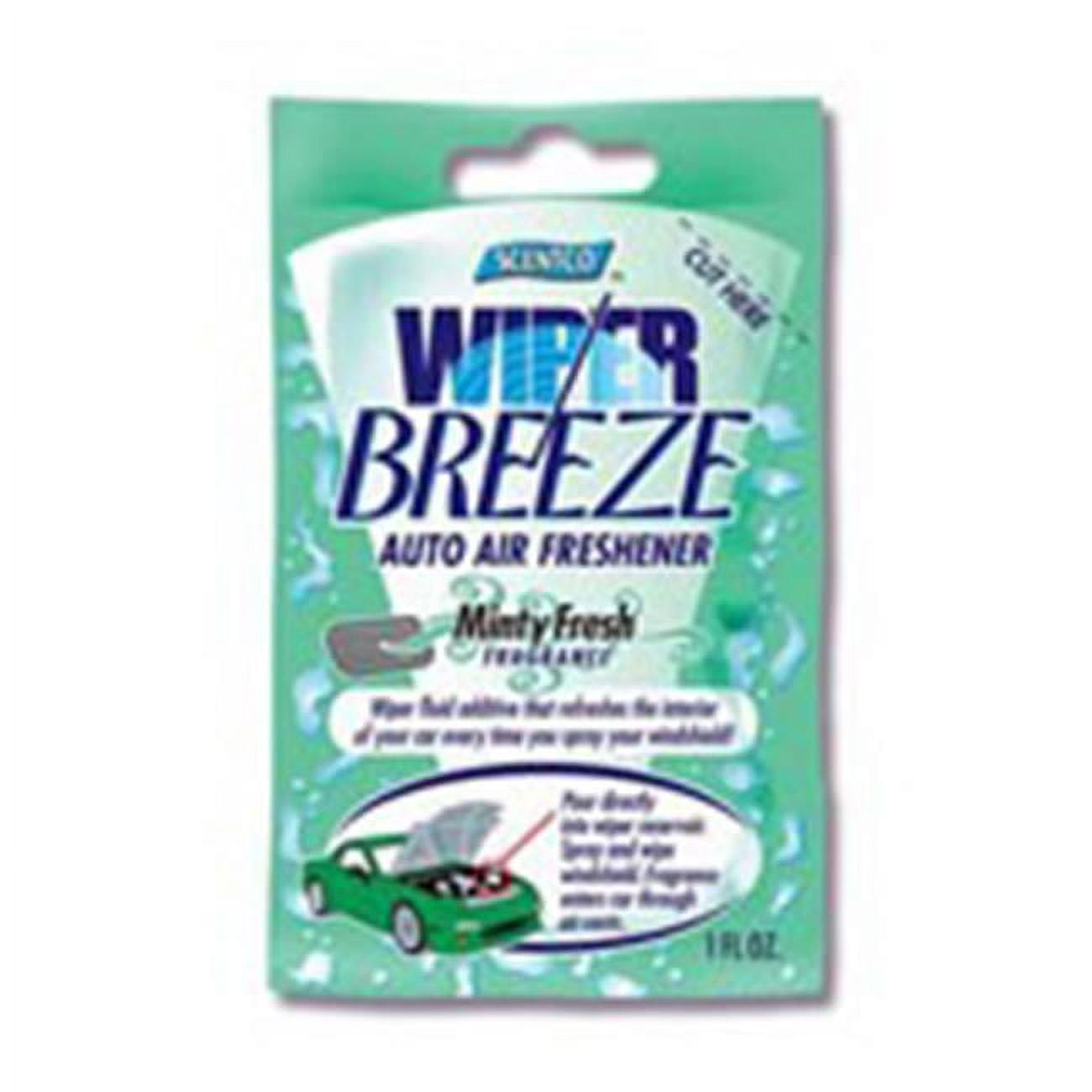 Scentco Wiper Breeze Minty Fresh Automotive Air Freshener, 24 Pack