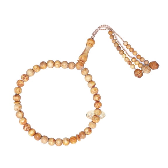Scented 33-Bead Pine Pitch Wood Muslim Prayer Beads Rosary 8Mm Wood Misbaha