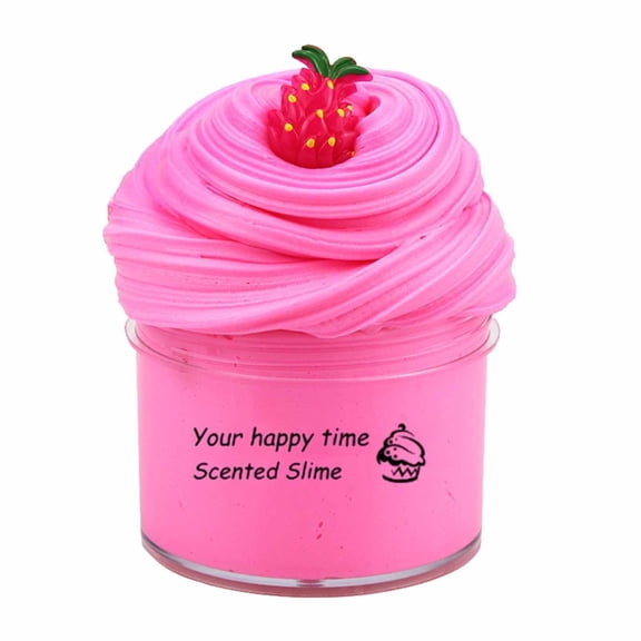Scented Butter Slime Kit for Kids, 4 Color Non-Sticky Fluffy Slime for Sensory Play, Stress Relief Toy to Boost Creativity, Safe & Easy Storage
