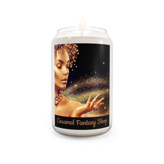 Scented Candle, 13.75oz - Golden Pearl Goddess Print