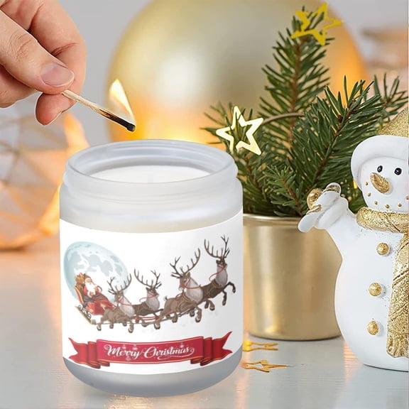 Lavender Scented Candle - Christmas Holiday - Deer Banner – Home Fragrance Candle