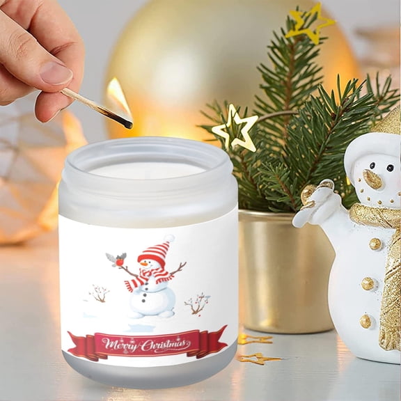 Scented Candle - Christmas Holiday - Frosty Banner - Vanilla