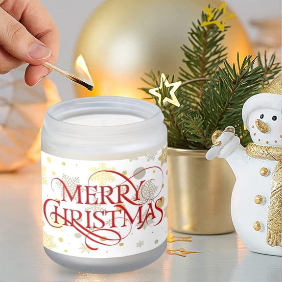 Scented Candle - Christmas Holiday - Merry Snowflakes - Vanilla