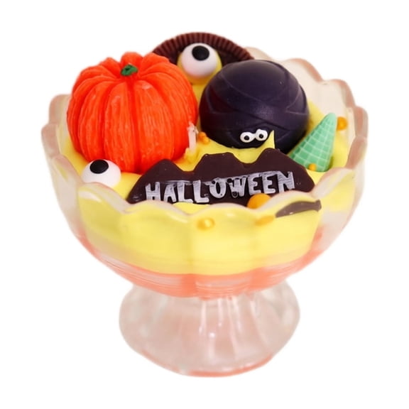 Scented Candle Ghost Dessert Cup Candle White Peach Oolong Fragrance Decorative Party Favor Table Decor Handmade