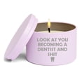 thumbnail image 1 of Scented Candle Gift 8oz with Lid Funny New Dentist Dental School Student Dentist Graduation (Lavender - Purple), 1 of 1