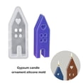 thumbnail image 1 of Scented Candle Mold Silicone Candle Mold for Handmade Soap Cake Decoration Diy Crafts Exquisite House-shaped Design Easter Rabbit Mold for Home, 1 of 5