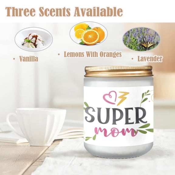 Lavender Scented Candle - Mother's Day - Super Mom Heart – Home Fragrance Candle