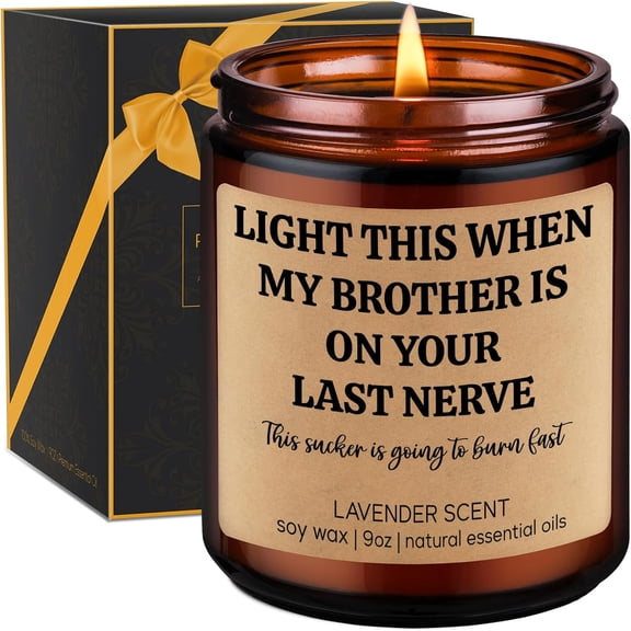Scented Candle, Sister in Law Gifts - Birthday Gifts for Sister in Law, Brother - Funny Wedding, Bridal Shower, Valentines Day, Happy Birthday Idea for SIL, Brothers Girlfriend, Future SIL, Bride