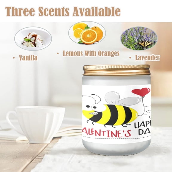 Lavender Scented Candle – Valentine’s Day Gift for Him or Her – Fly By Design – Romantic Home Fragrance Candle