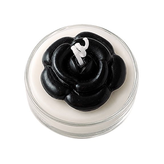 Scented Candles, 2.4 inch Flower Shaped Candle, Best Gift for Women, Black Camellias