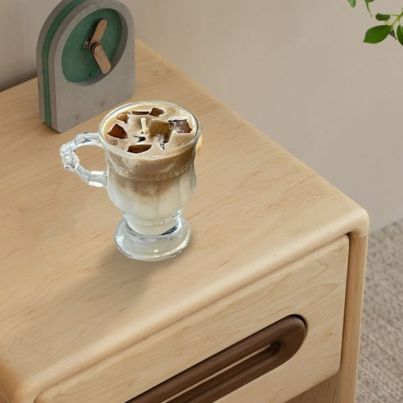 Scented Candles Coffee Scented Cup Shaped Glass Container Paraffin Wax Cozy Milk Aroma For Home Office Relaxation Jar Candles