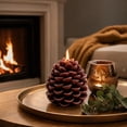 thumbnail image 1 of Scented Candles, Decorative Shaped Pinecone Aromatherapy Candle Set, Natural Wax Holiday Tabletop Decor Gift for Christmas Winter Home Dinner Party, 1 of 7