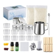 Scented Candles Making Kit,DIY Starter Candle Making Kit, Including Soy Wax, Candle Wick, Stirring Spoon, Candle Jar,for Wedding Party Christmas Thanksgiving