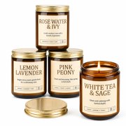 Scented Candles for Women, 4 Pack Soy Jar Candles, 28 oz Total VT1