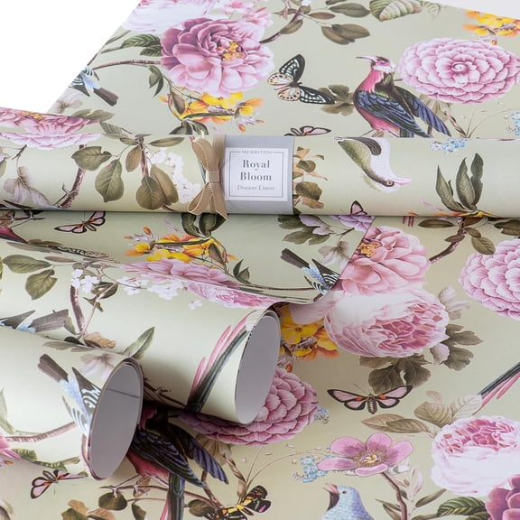 Scented Drawer Liners for Dresser, 6 Large Sheets 22 x 16 in - Non Adhesive Drawer Paper Liner & Scented Shelf Liner for Bedroom Dresser Drawers, Linen Closet - Gift Box (Royal Bloom)